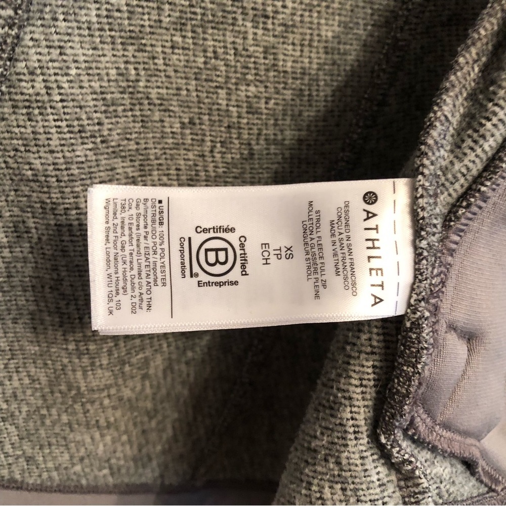 ATHLETA Stroll Fleece Full Zip Jacket‎ - Picture 10 of 10